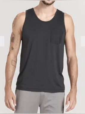 VUORI Men's Sz XL Black Tradewind Performance Athletic Mesh Tank Top